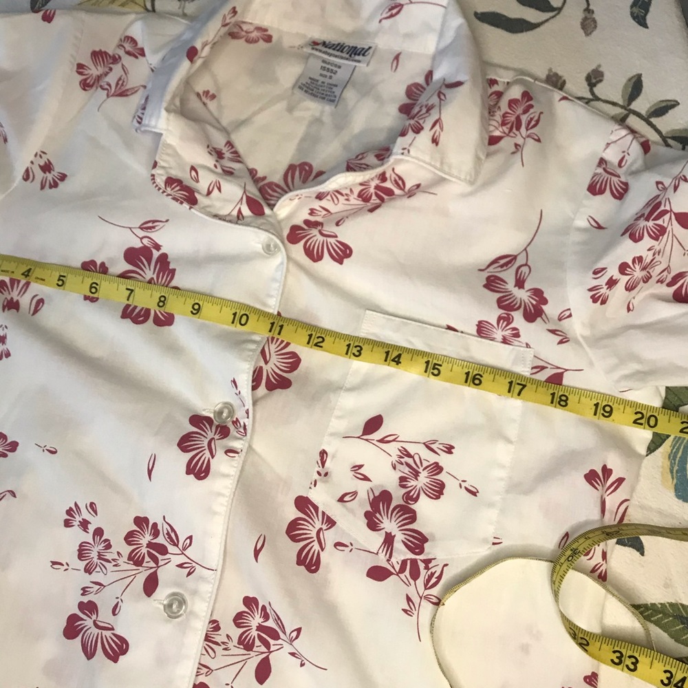 Vintage button front nightshirt w pocket NATIONAL - Picture 11 of 16